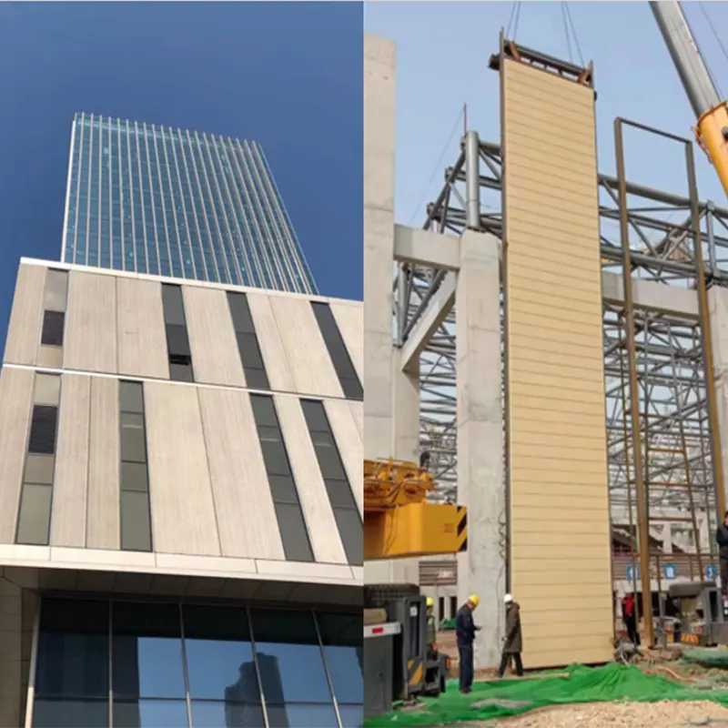 Basalt three-dimensional grid reinforced curtain wall panel (3DFRC) Basalt three-dimensional grid reinforced curtain wall panel (3DFRC)